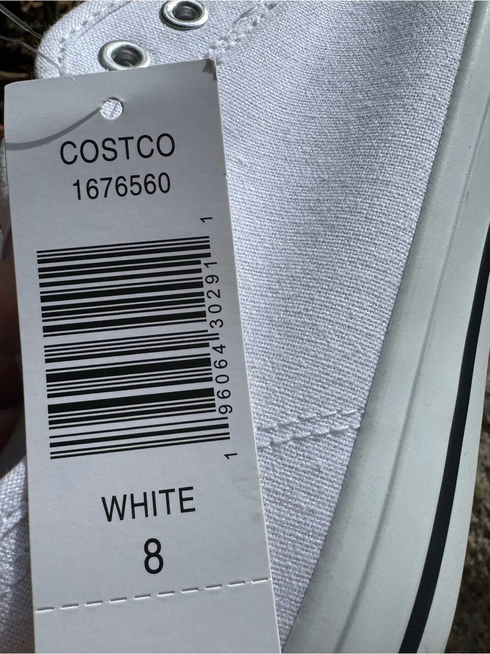 Hurley Chloe White Canvas Slip-On Sneakers 8 NWT - Picture 8 of 10